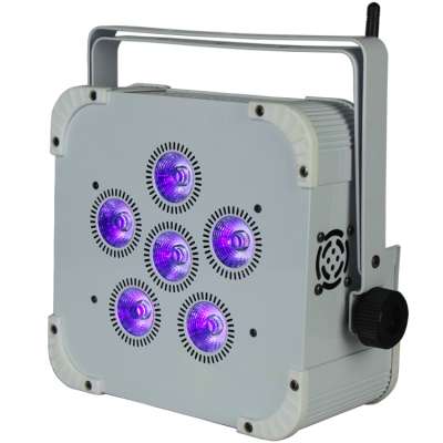 Wedding uplights 6x18W 6in1 RGBWA UV battery led lights with remote control