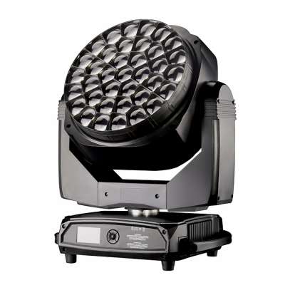 Wash 37x15W RGBW LED zoom moving head light