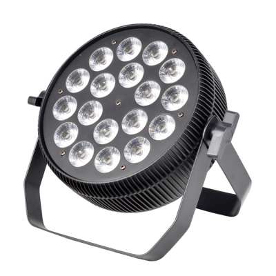 Aluminum dmx slim flat 18x18w rgbwa uv 6in1 led par light