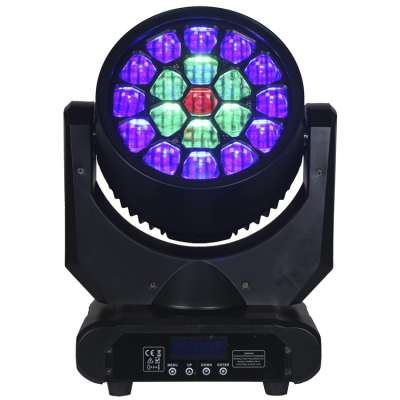 LED zoom 15W 4in1 RGBW LED wash moving head light