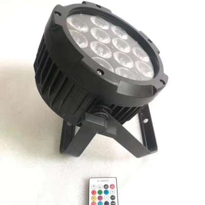 Waterproof IP65 wireless DMX battery 12pcs 6in1 led par light with remote control