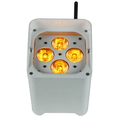 wireless battery powered led uplight 4*18w 6in1 rgbwa uv light