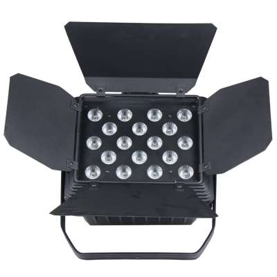 Waterproof 18x10W 4in1 RGBW LED Wall Washer Light with barn door