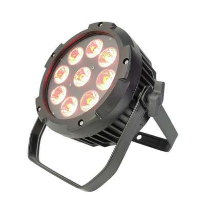 9 x 18W 6IN1 RGBWAUV waterproof wireless dmx battery powered led par light